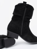 Black Ankle Boots with Classic Cut