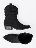 Black Ankle Boots with Classic Cut