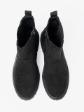 Classic Black Ankle Boots with Thick Sole
