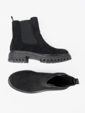 Classic Black Ankle Boots with Thick Sole