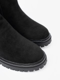 Classic Black Ankle Boots with Thick Sole