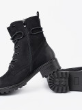 Trendy Black Workers with Decorative Lacing