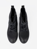Trendy Black Workers with Decorative Lacing