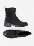 Trendy Black Workers with Decorative Lacing