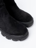 Black Ankle Boots with Minimalist Design