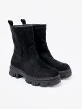 Black Ankle Boots with Minimalist Design