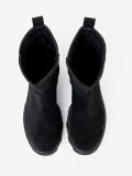 Black Ankle Boots with Minimalist Design