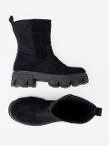 Black Ankle Boots with Minimalist Design