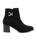 Stylish Black Ankle Boots with Elegant Embellishment
