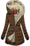 Caramel brow/beige winter padded jacket
