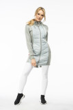 Olive green elongated hoodie