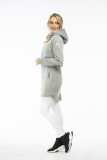 Olive green elongated hoodie