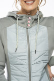 Olive green elongated hoodie