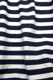 Blue-white loose striped dress II.
