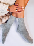 Light grey woolen socks