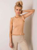 Beige Striped Blouse RUE PARIS