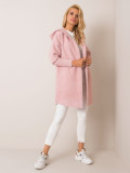 Light Pink Alpaca Coat with Hood