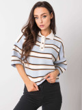 Blue Striped Blouse RUE PARIS