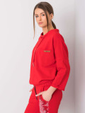Red Oversize Cotton Sweatshirt