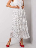 OCH BELLA White Polka Dot Maxi Skirt