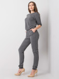 Dark Gray Melange Women's Jumpsuit