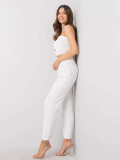 Ecru Jumpsuit with Belt RUE PARIS