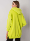 Lime Green Cotton Hoodie with Pockets