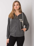 Dark Gray Melange Hoodie