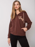 Brown Zip-Up Hoodie