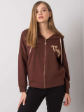 Brown Zip-Up Hoodie