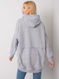 Gray Melange Hoodie