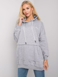 Gray Melange Hoodie