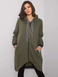 Khaki Women's Zip-Up Hoodie