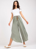 Stylish Khaki High-Waisted Pants