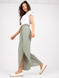 Stylish Khaki High-Waisted Pants