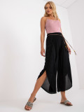 Elegant Black High-Waisted Pants