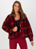 Burgundy Women's Checkered Shirt