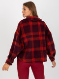Burgundy Women's Checkered Shirt