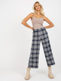 Dark Blue Women's Wool Culottes