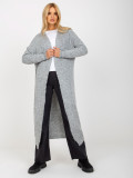 Gray Women's Knit Cardigan