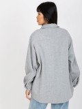Gray Warm Women's Shirt with Pockets
