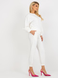 Ecru Women's Casual Set with Open Back