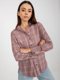 Pink Women's Checkered Shirt