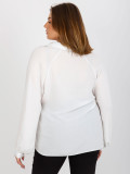 Ecru Plus Size Blouse with Collar