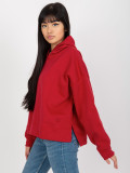 Dark Red Hoodie with MAYFLIES Patch