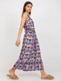 Purple Summer Dress with Print FRESH MADE