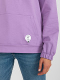 Light Purple Cotton Hoodie