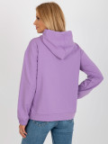 Light Purple Cotton Hoodie