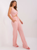 Light Pink Summer Set with Short Top