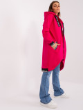 Pink Long Zip-Up Hoodie